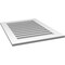 Ekena Millwork Vertical Surface Mount PVC Gable Vent: Functional, w/ 3-1/2"W x 1"P Standard Frame, 26"W x 34"H GVPVE26X3401SF - alternate 4
